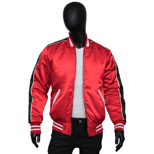 Michael Mckean Lenny Red Satin Laverne & Shirley Bomber Jacket