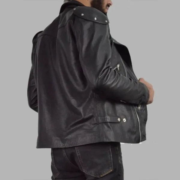 Mel Gibson Black Leather Jacket