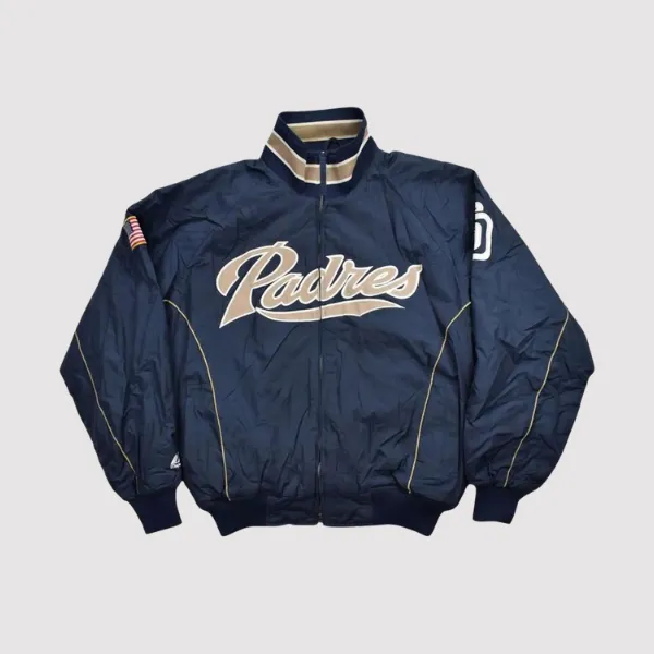 Blue SD Majestic Padres Jacket