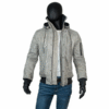 Mens Grey Suede Leather Jacket