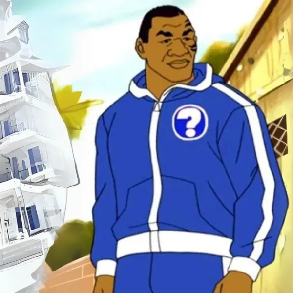 Zip Up Blue Mike Tyson Hoodie