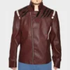 Travis Touchdown Red Leather Jacket