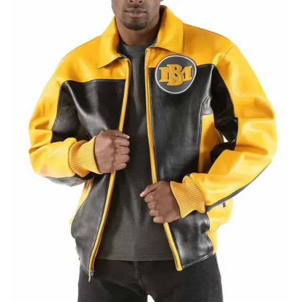 Marc Buchanan Yellow Leather Jacket