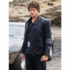 Dan Ewing Black Leather Jacket