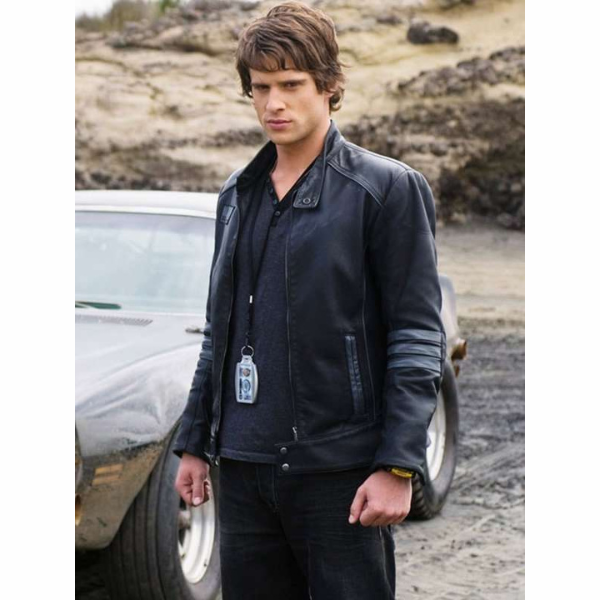 Dan Ewing Black Leather Jacket