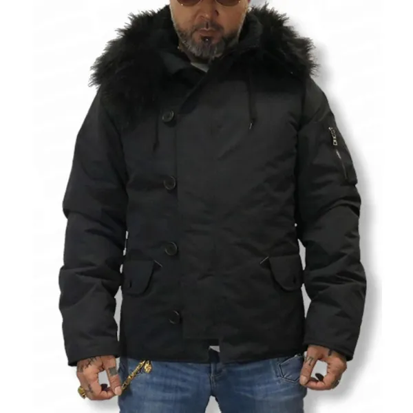 Resident Evil 8 Hound Wolf Squad Jacket Wolf Squad Cotton Black Jacket