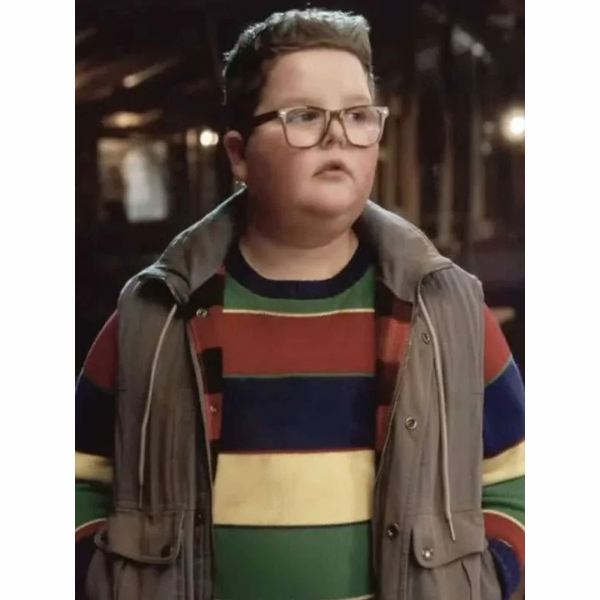 Stranger Things 5 Jake Connelly Grey Vest