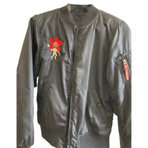 Stranger Things Grey Bomber Jacket