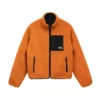 Stussy 8 Ball Sherpa Orange Fleece Jacket