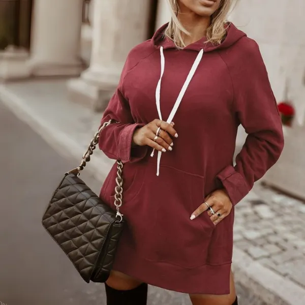 The Warmy Oversized Maroon Hoodie
