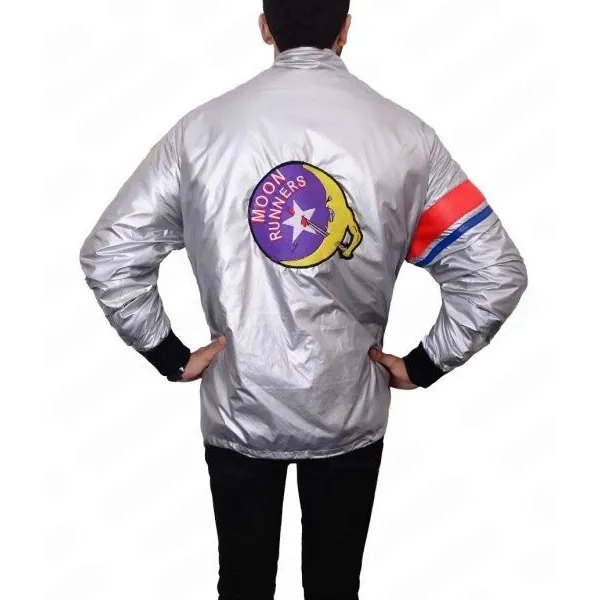Moonrunners Silver Bomber Satin Jacket