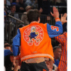 Chrome Hearts Orange And Blue Varsity Jacket