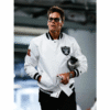 Tom Brady Raiders White Bomber Jacket