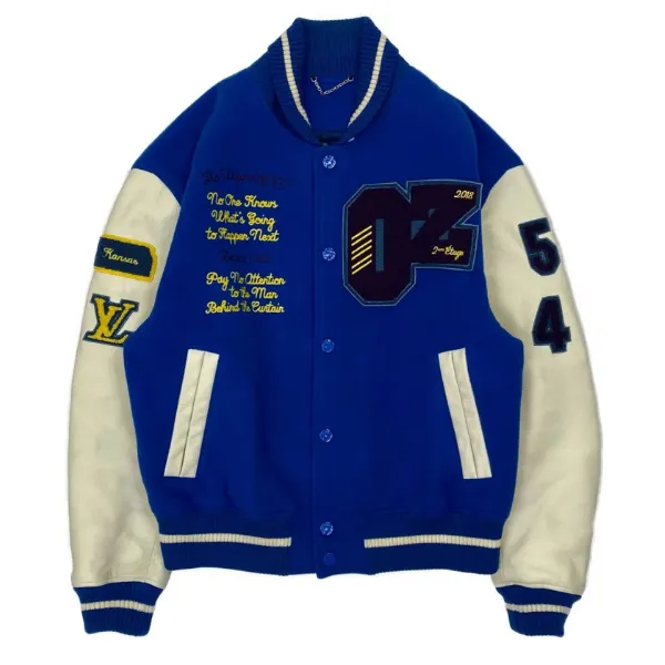 Wizard Of Oz Plain Letterman Bomber Jacket