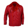 Barry Red Shearling Leather Jacket