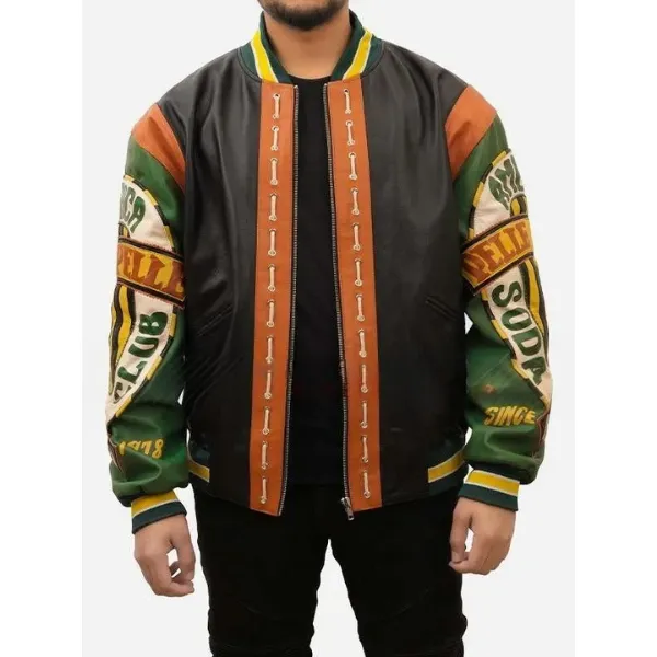 Big Meech Bomber Leather Jacket