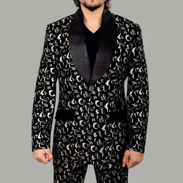 Black Mask Costume Suit