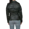 Brie Larson Distressed Leather Jacket