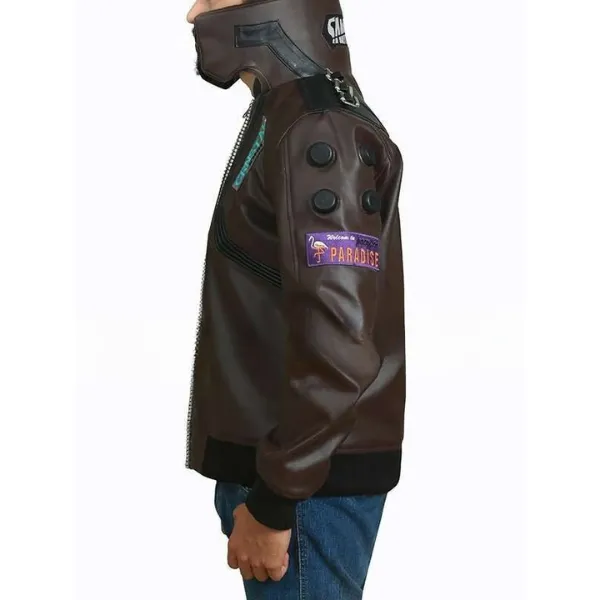 Cyberpunk 2077 Bomber Leather Jacket
