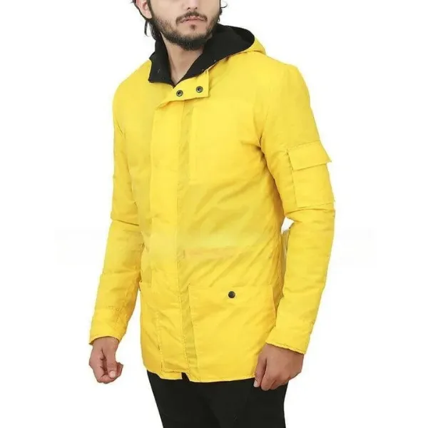Dark Jonas Kahnwald Coat Dark Series Yellow Hooded Coat on Sale
