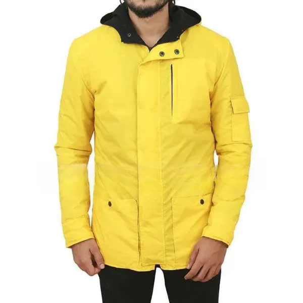 Dark Jonas Kahnwald Hooded Yellow Coat Dark Series Yellow Hooded Coat