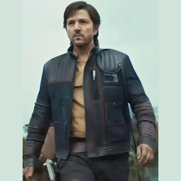 Cassian Andor S02 Black Leather Jacket