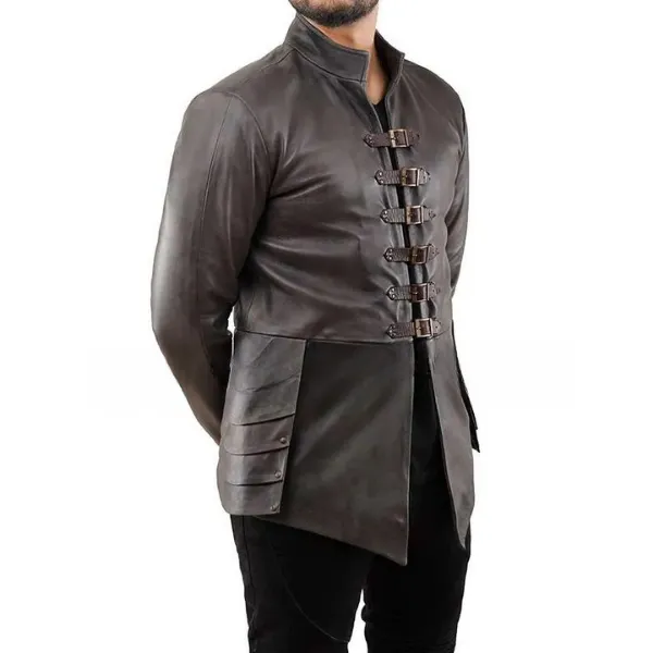 Dungeons & Dragons Honor Among Thieves Chris Pine Leather Jacket Gray Leather Jacket “Honor Among Thieves”