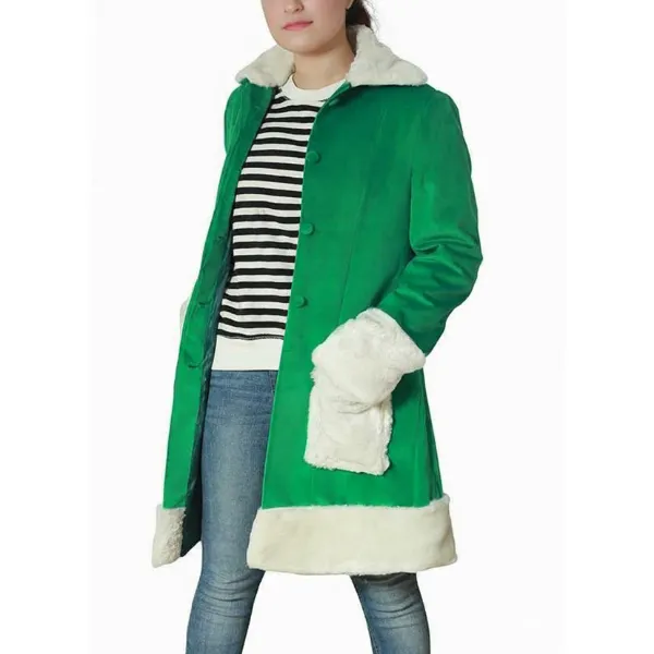 Last Christmas Emilia Clarke Green Coat