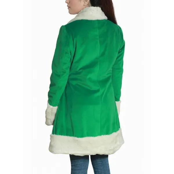 Last Christmas Green Shearling Coat