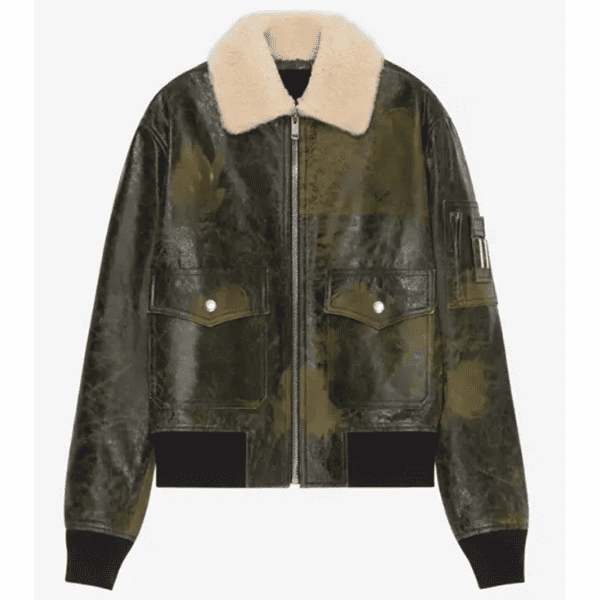 Frenton Aviator Naval Leather Jacket