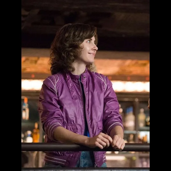 Alison Brie Glow Purple Jacket