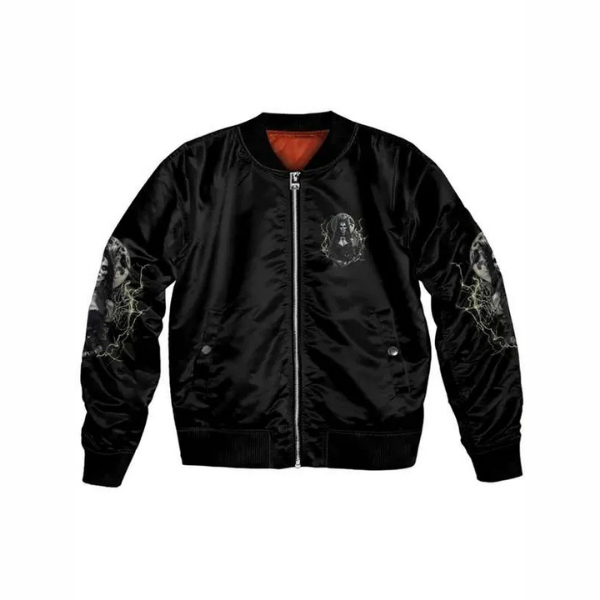 Halloween Witch Black Bomber Jacket On Sale