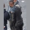 Idris Elba Black Leather Jacket
