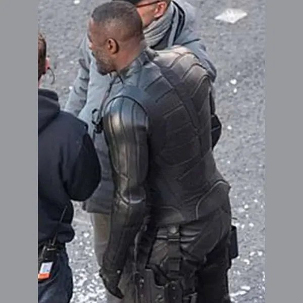 Idris Elba Black Leather Jacket