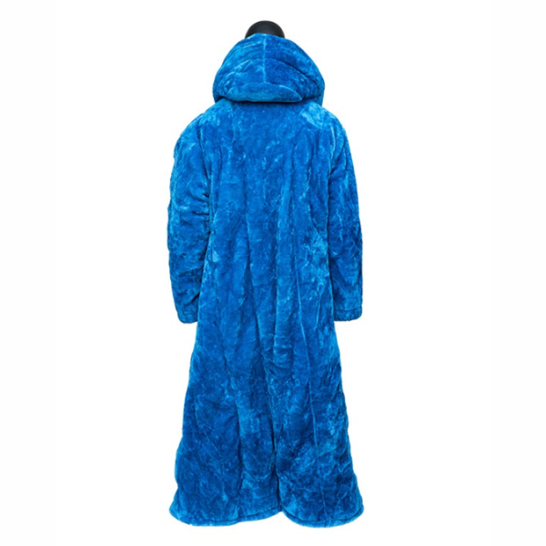 Oversized Blue Fur Coat on Sale