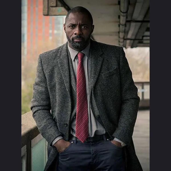 Idris Elba Wool Coat