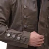 Sam Heughan Outlander Jamie Frasers Leather Coat