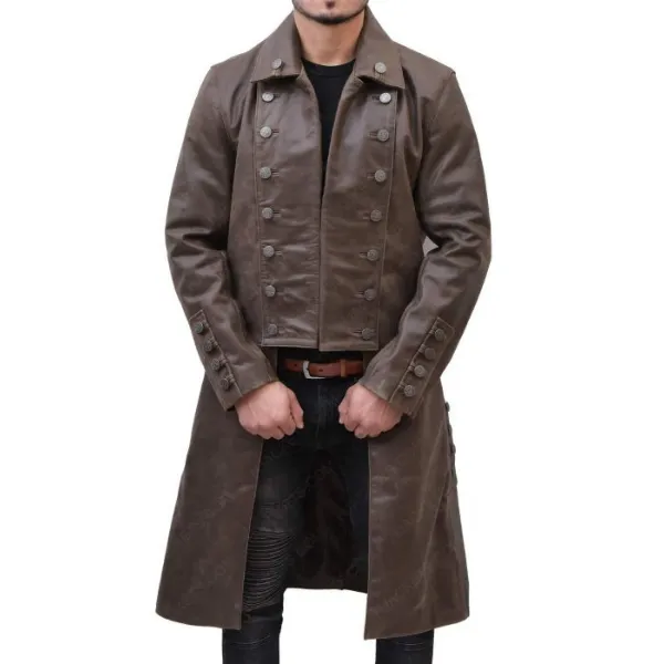 Outlander Jamie Fraser Brown Leather Coat