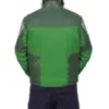 Resistance Kazuda Xiono Green Leather Jacket
