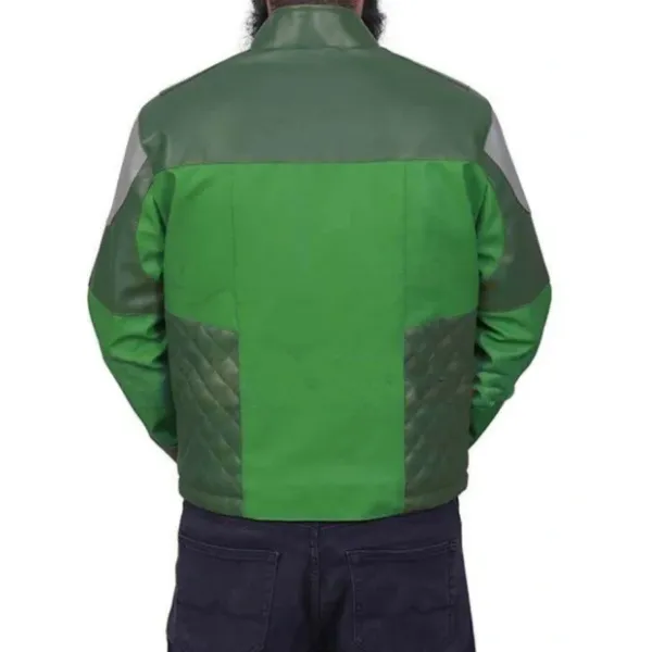 Resistance Kazuda Xiono Green Leather Jacket