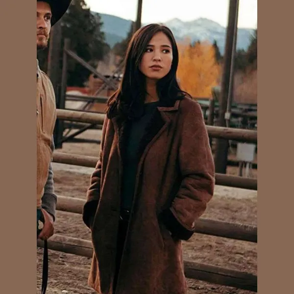 Brown Suede Yellowstone Coat