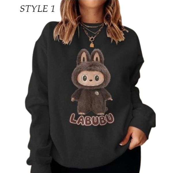 Labubu The Monster Black Sweatshirt