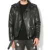 Classic Brando Biker Leather Jacket