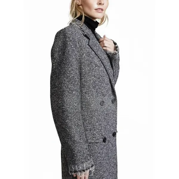 Russian Doll Grey Wool Long Coat