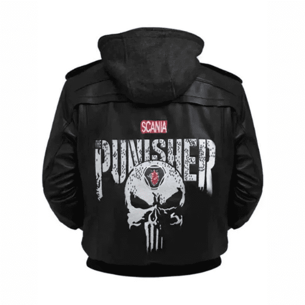 Punisher Hooded Bomber Jacket