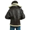 Pilot Style Shearling Leather Jacket
