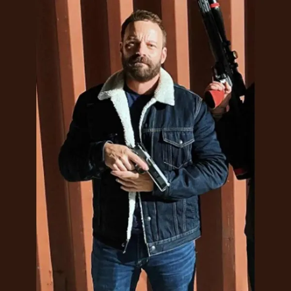 Ryan Robbins Shearling Denim Jacket