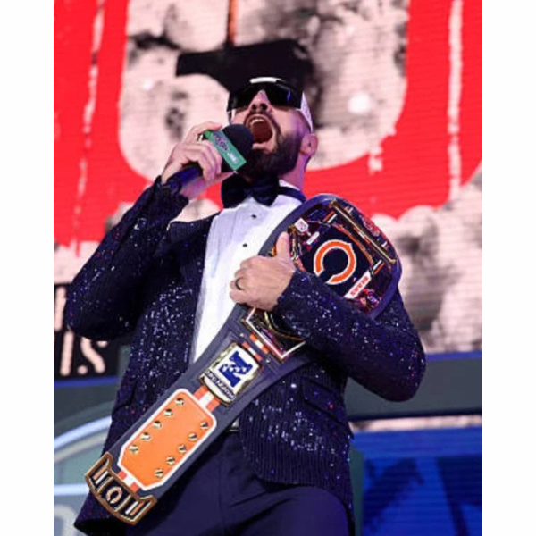 Seth Rollins 2025 NFL Draft Blue Blazer