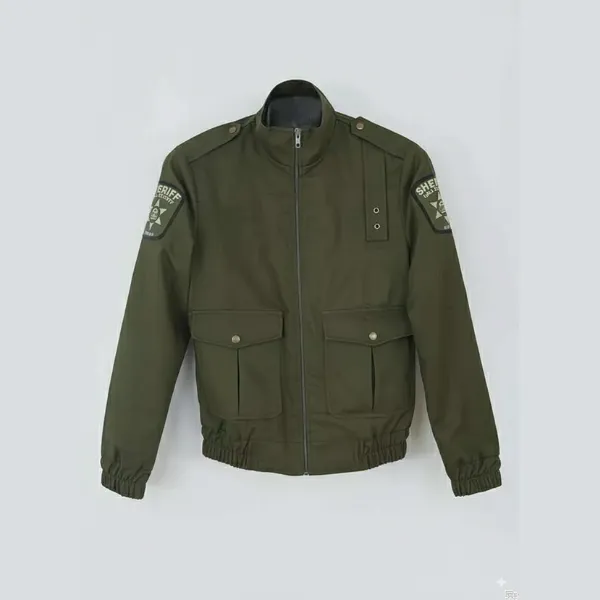 Green Zipper Jacket Sheriff Style