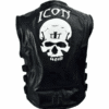 Motorcycle Skull Leather Vest